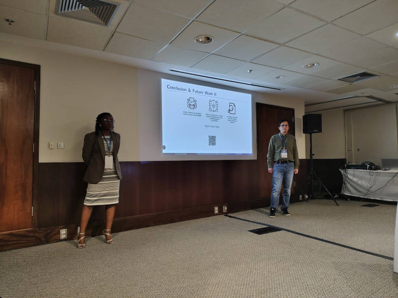My colleague Minette and I presenting at the SERP4IoT workshop